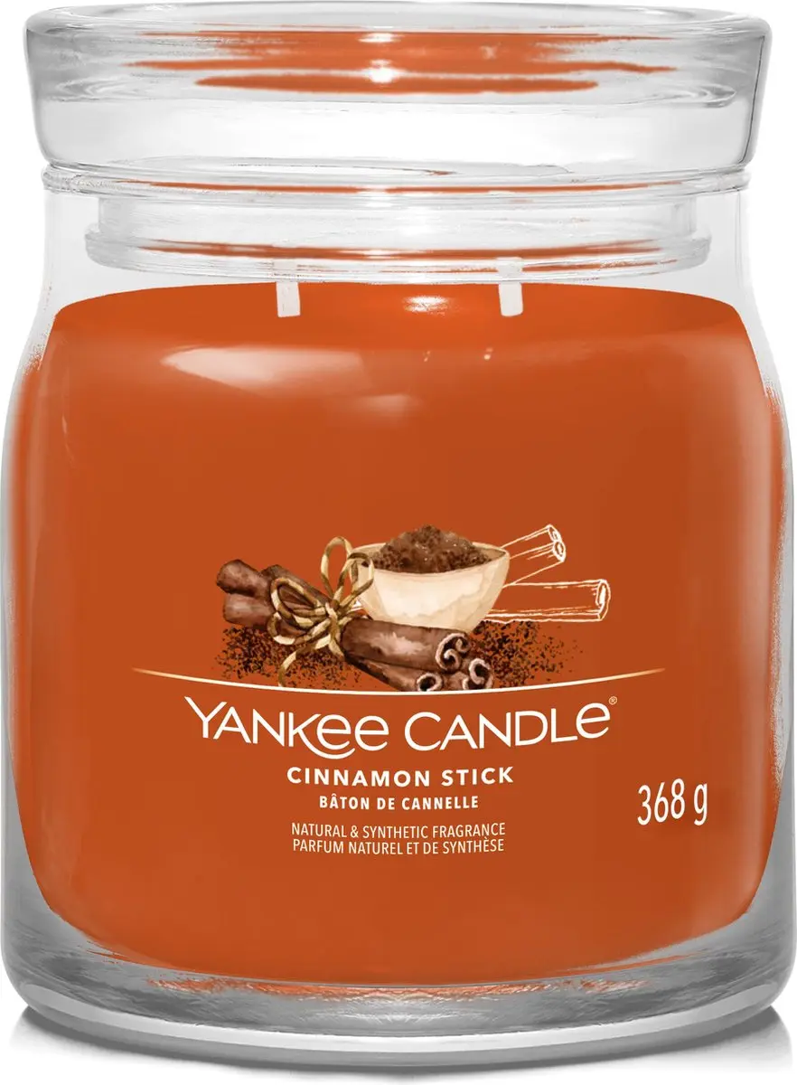 Yankee Candle Cinnamon Stick Medium Geurkaars - afbeelding 2 van 4