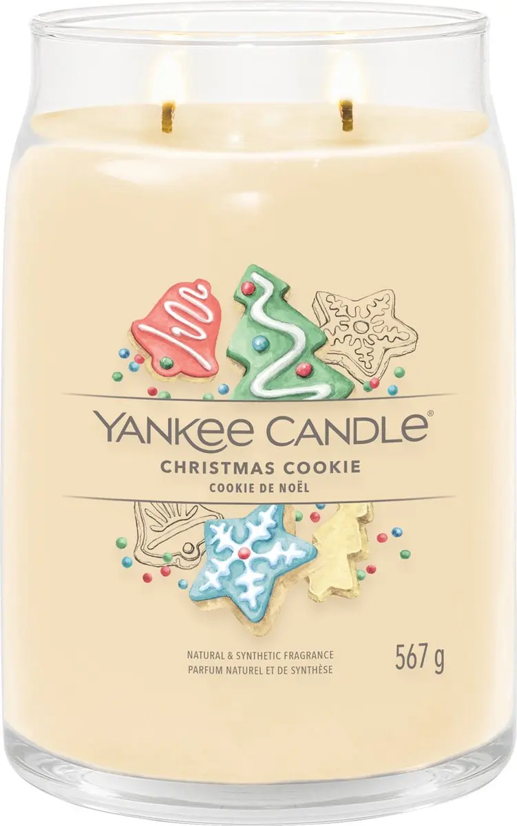 Yankee Candle Christmas Cookie Geurkaars - 567g - afbeelding 3 van 6