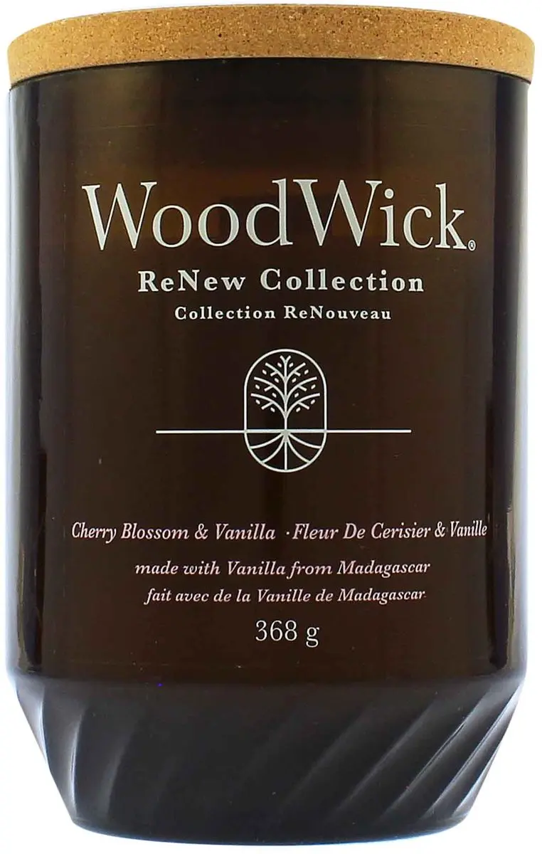 WoodWick ReNew Cherry Blossom & Vanilla Geurkaars - 75 Branduren - afbeelding 5 van 5