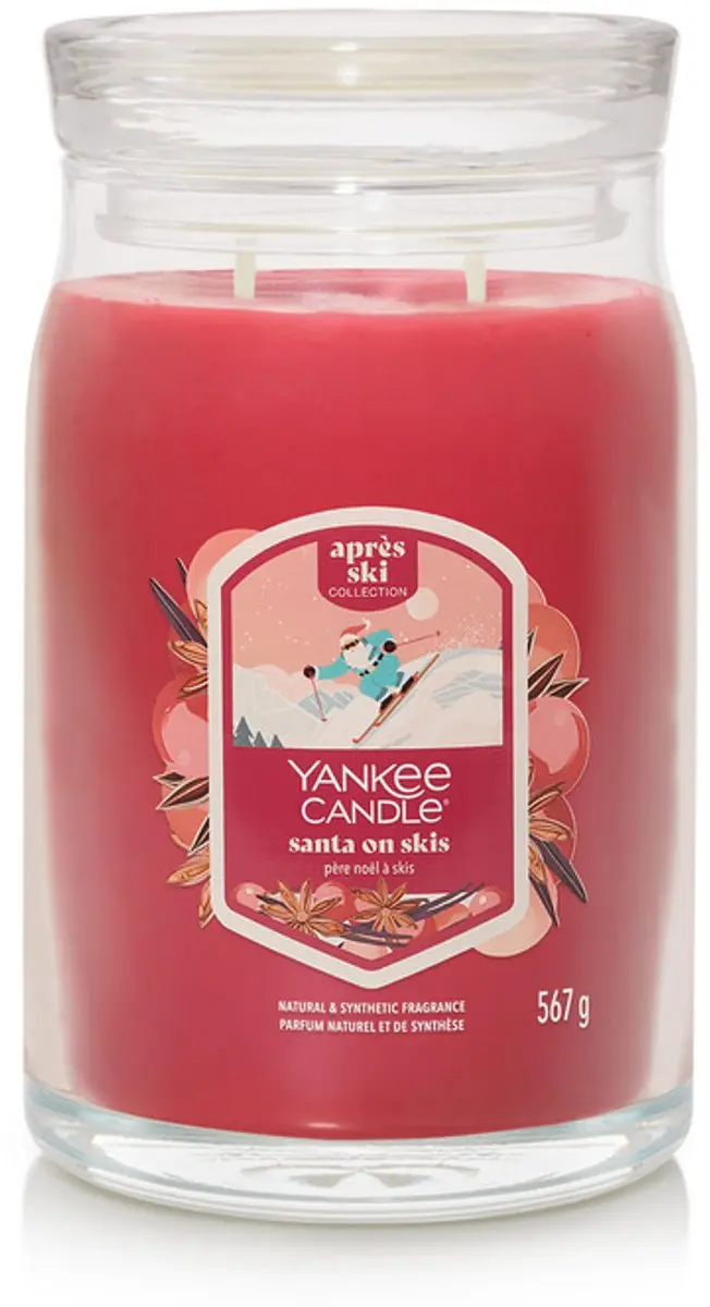 Yankee Candle Santa on Skis Geurkaars