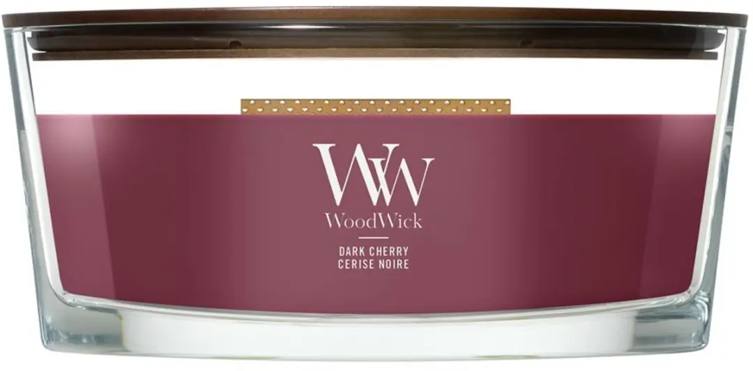 WoodWick Hearthwick Dark Cherry Geurkaars - 50 branduren - afbeelding 5 van 5