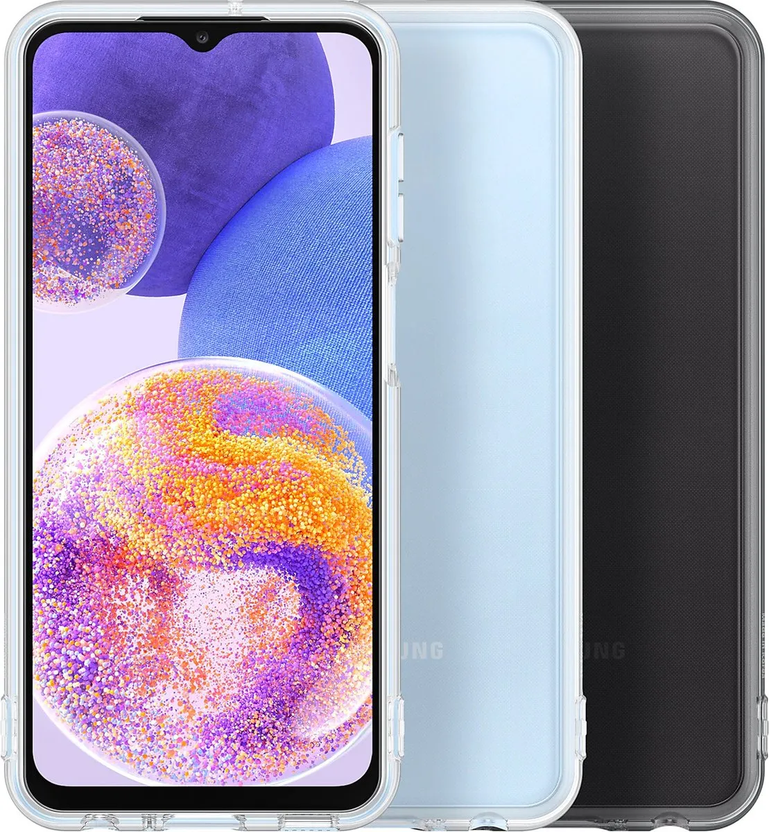 Samsung Galaxy A23 5G Soft Clear Hoesje EF-QA235TBEGWW - Zwart - afbeelding 6 van 6