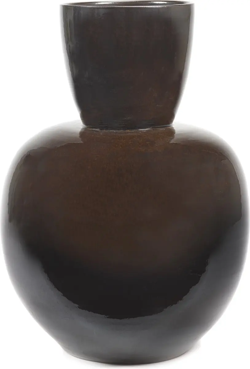 Serax Pascale Naessens Pure Vaas Bruin-Zwart D 38 cm H 59 cm