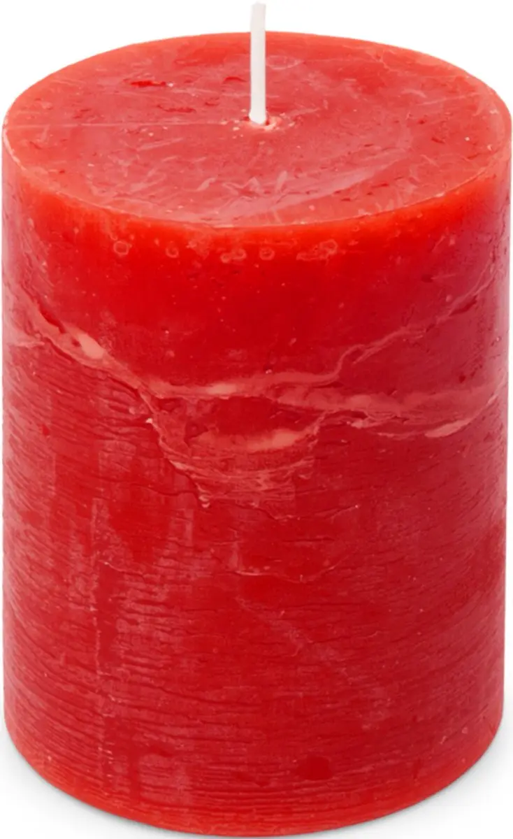 Spaas Rustiek Kaars 80/110mm Rood