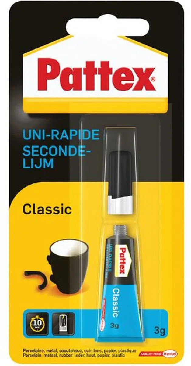 Secondenlijm pattex tube 3gr