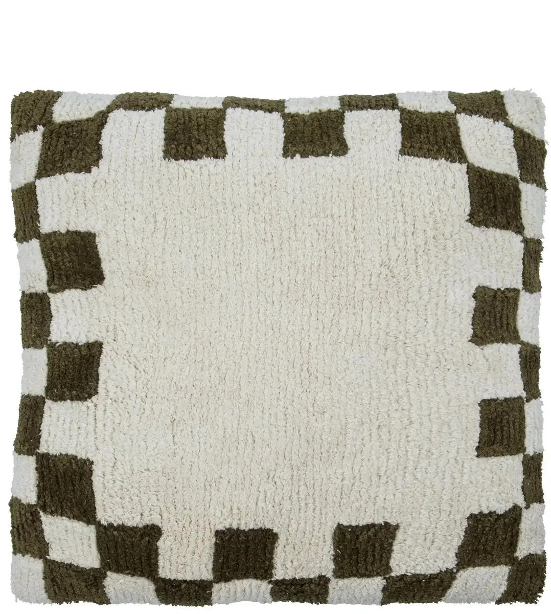 House Doctor Kussenhoes Chess Groen Gebroken wit 50x50cm
