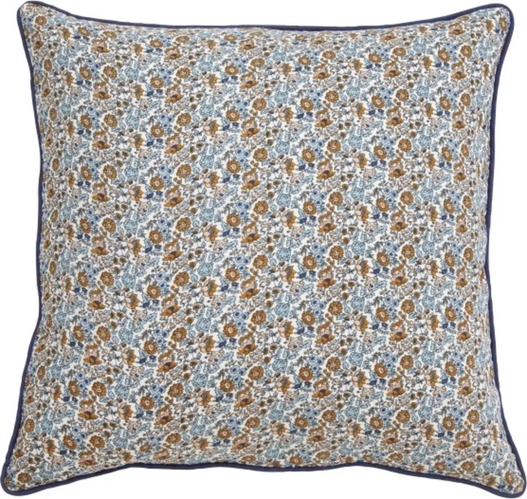 Sierkussen Ralla blauw/bruin 50 x 50