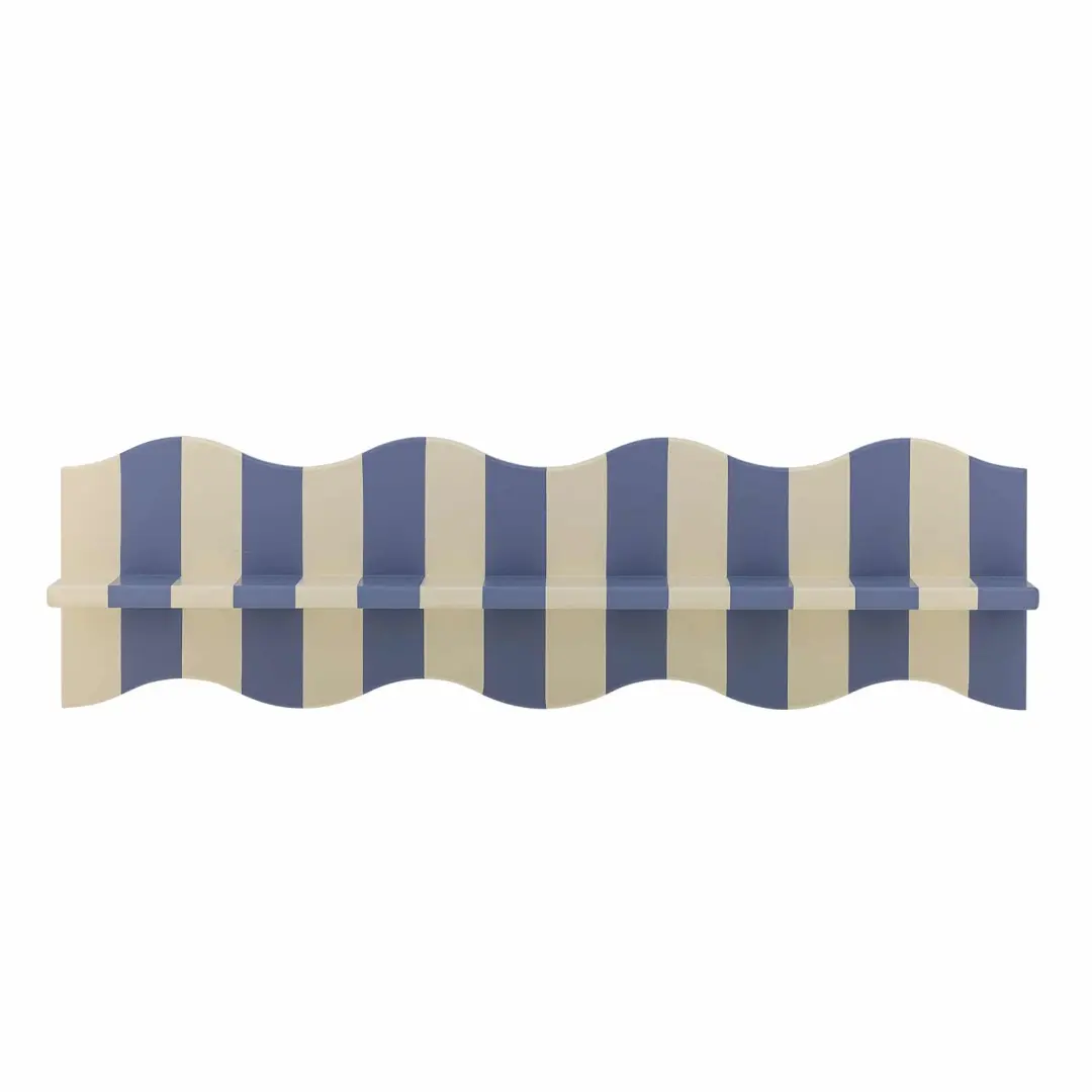 Bloomingville Bubbi Wandplank 80cm - Blauw - afbeelding 3 van 3