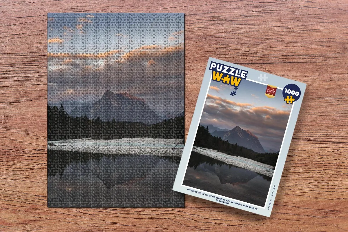 PuzzleWow Julische Alpen Legpuzzel 1000 Stuks - Multicolor
