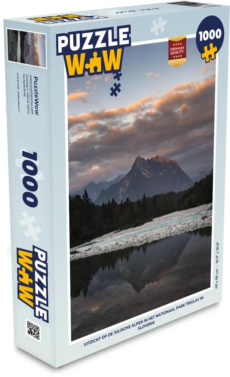 PuzzleWow Julische Alpen Legpuzzel 1000 Stuks - Multicolor