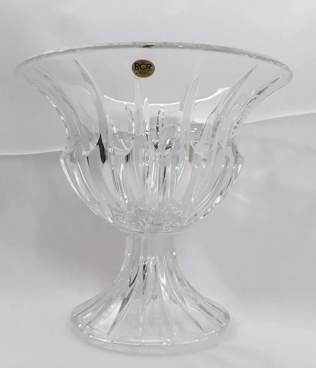 RCR Accordo kristal vaas op voet 26 cm