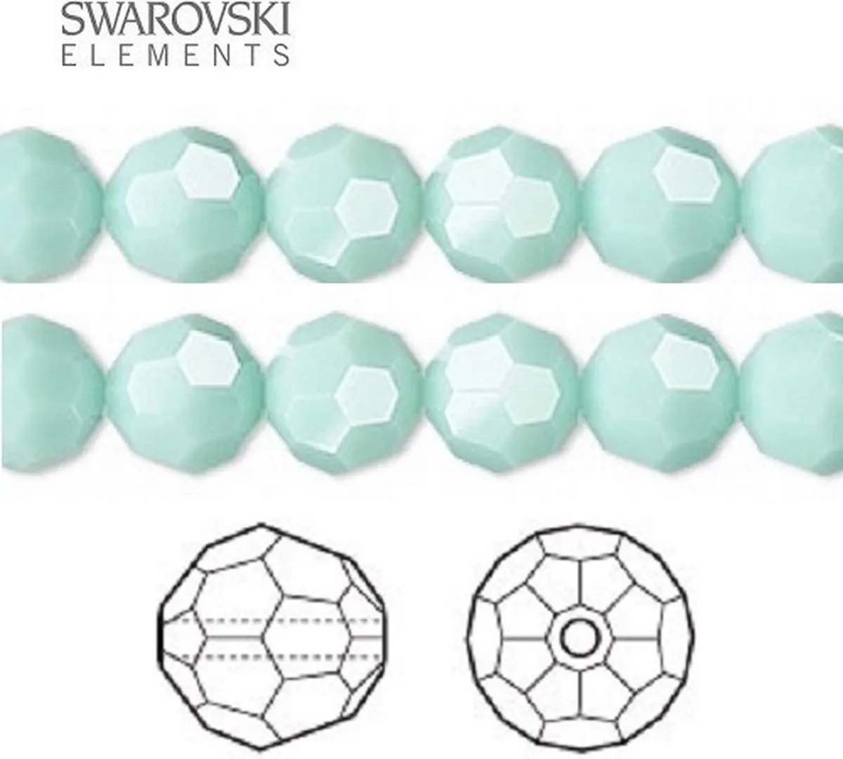 Swarovski Elements Ronde Kralen 6mm