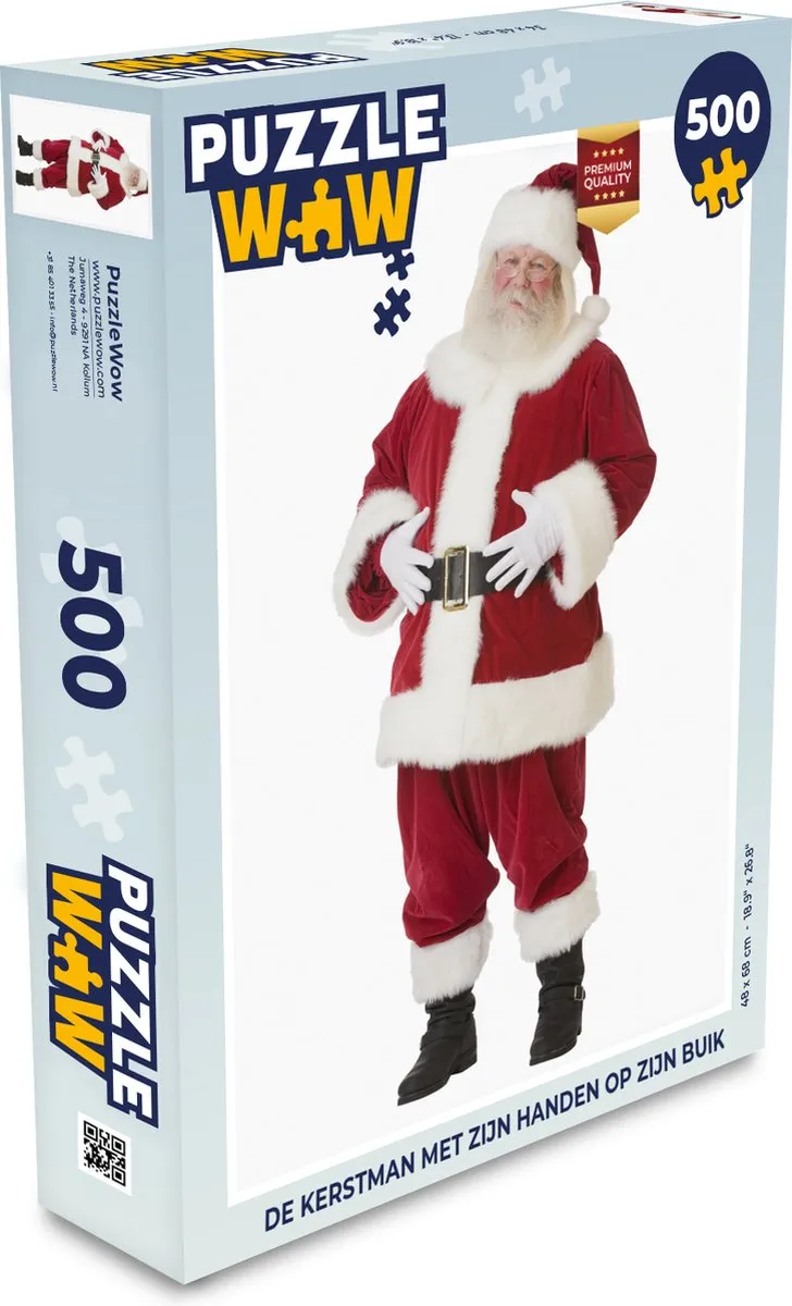 PuzzleWow Kerstman Legpuzzel 500 Stuks - Multicolor