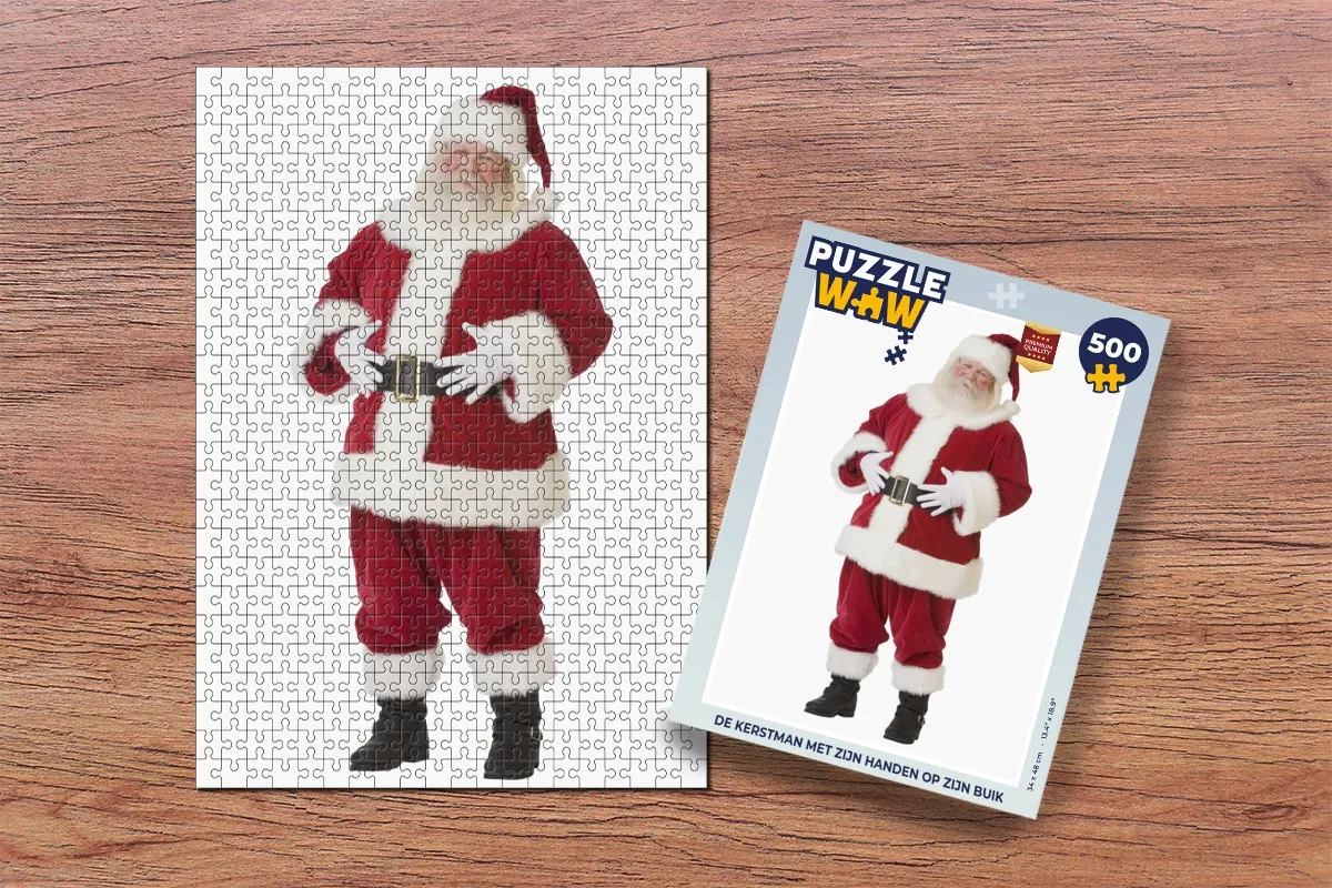 PuzzleWow Kerstman Legpuzzel 500 Stuks - Multicolor
