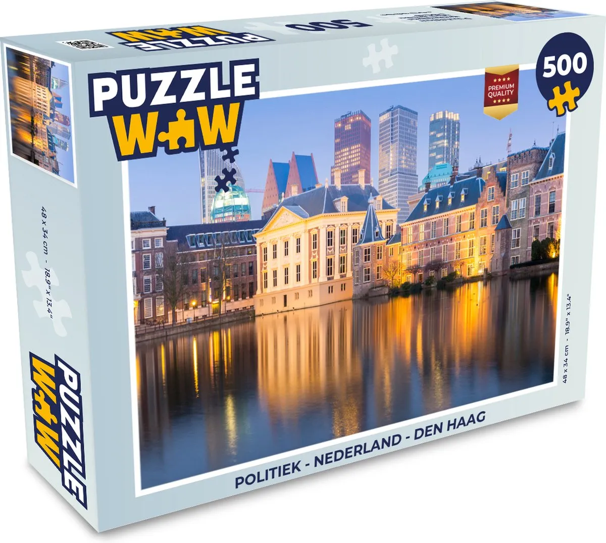 PuzzleWow Legpuzzel Den Haag 500 Stuks