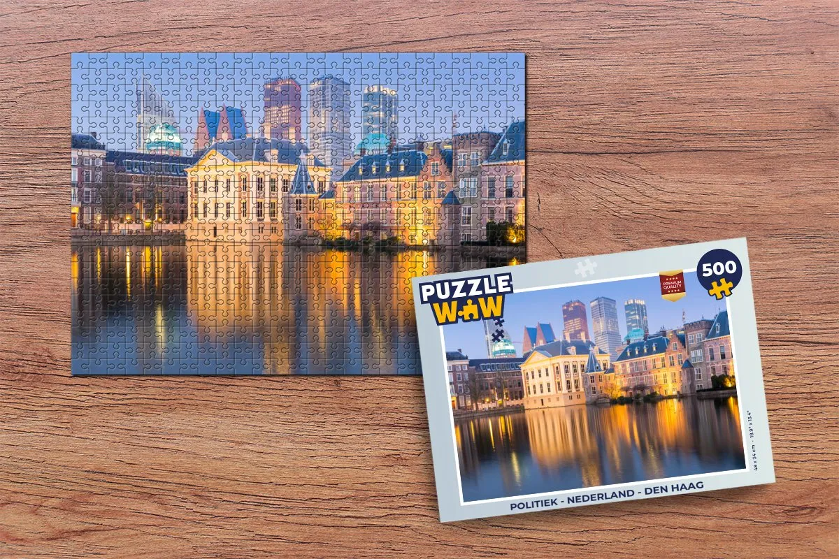 PuzzleWow Legpuzzel Den Haag 500 Stuks - Multicolor