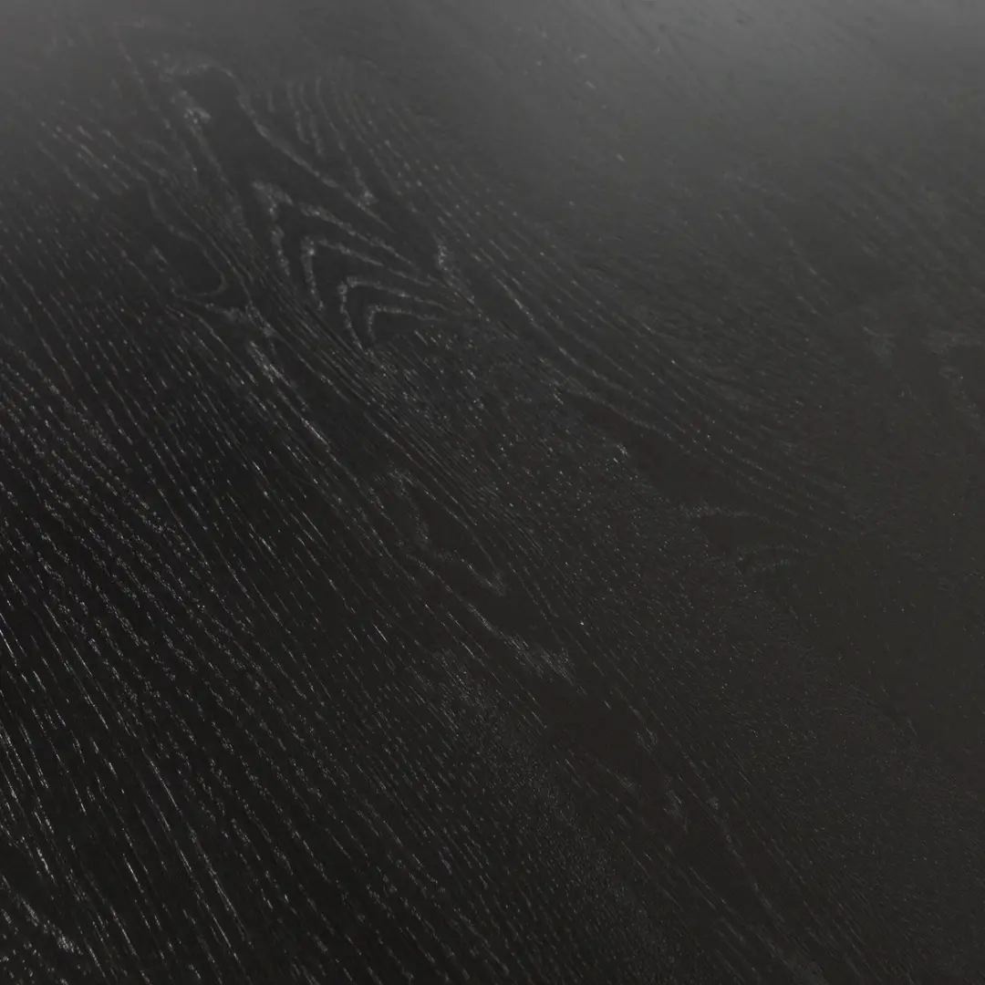 WOOOD Arthur Eettafel Ovaal - Eikenhout Zwart 220x90cm - afbeelding 3 van 6