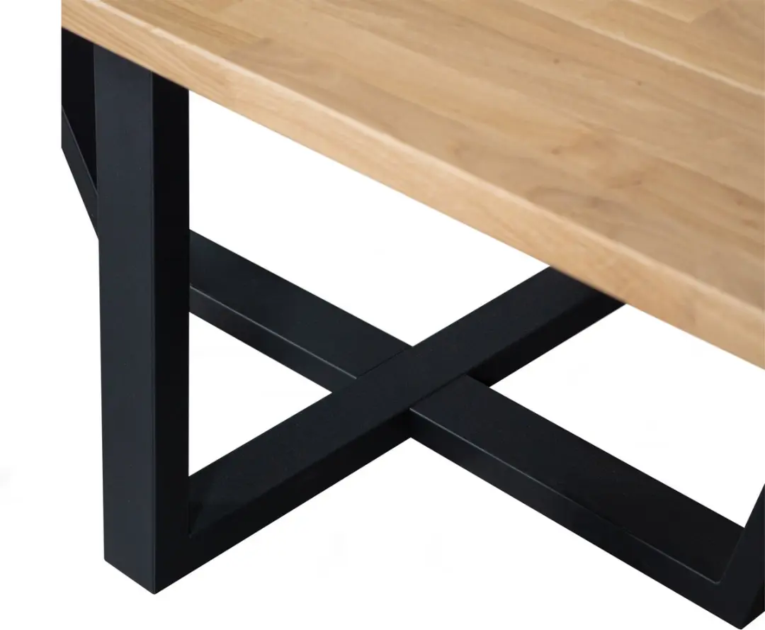 WOOOD Combi-Tablo Tafelblad Eiken 240x100cm - Naturel - afbeelding 6 van 6