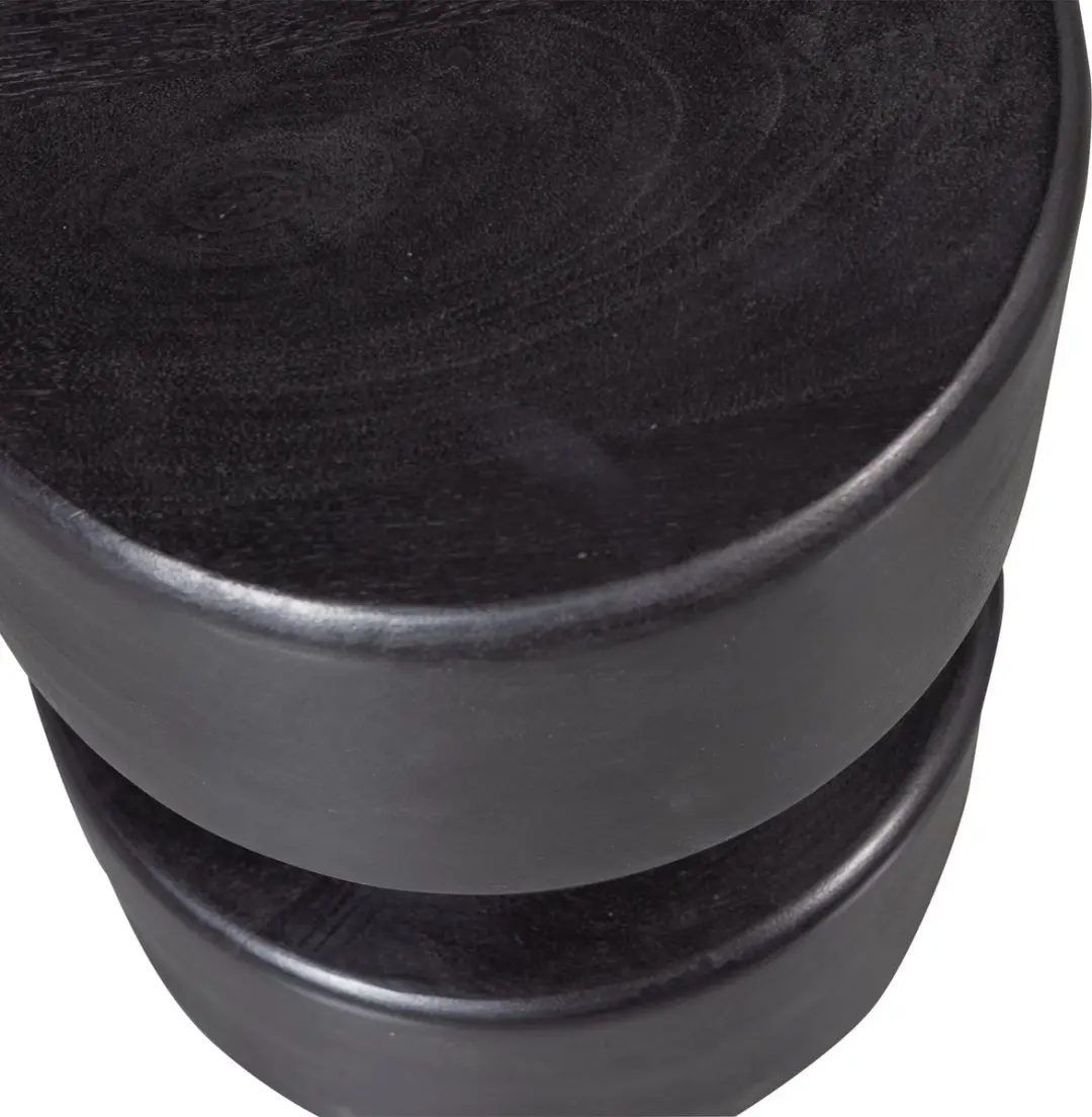 WOOOD Tuve Bijzettafel 30cm - Bruin/Zwart - afbeelding 5 van 5