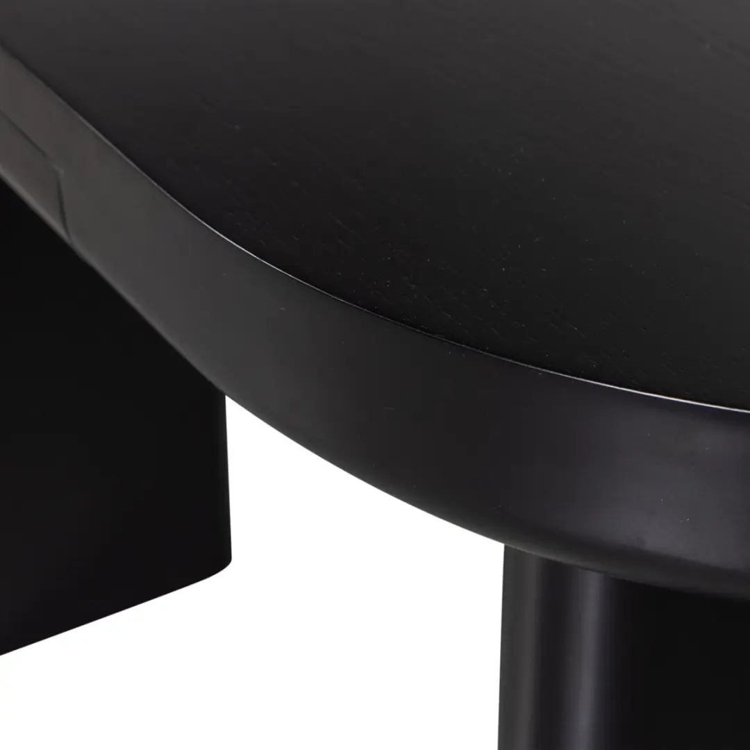 WOOOD Mael Bureau/Sidetable 120x50cm - Zwart - afbeelding 3 van 6