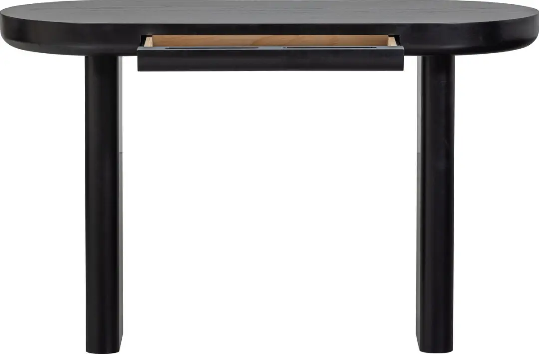 WOOOD Mael Bureau/Sidetable 120x50cm - Zwart - afbeelding 5 van 6