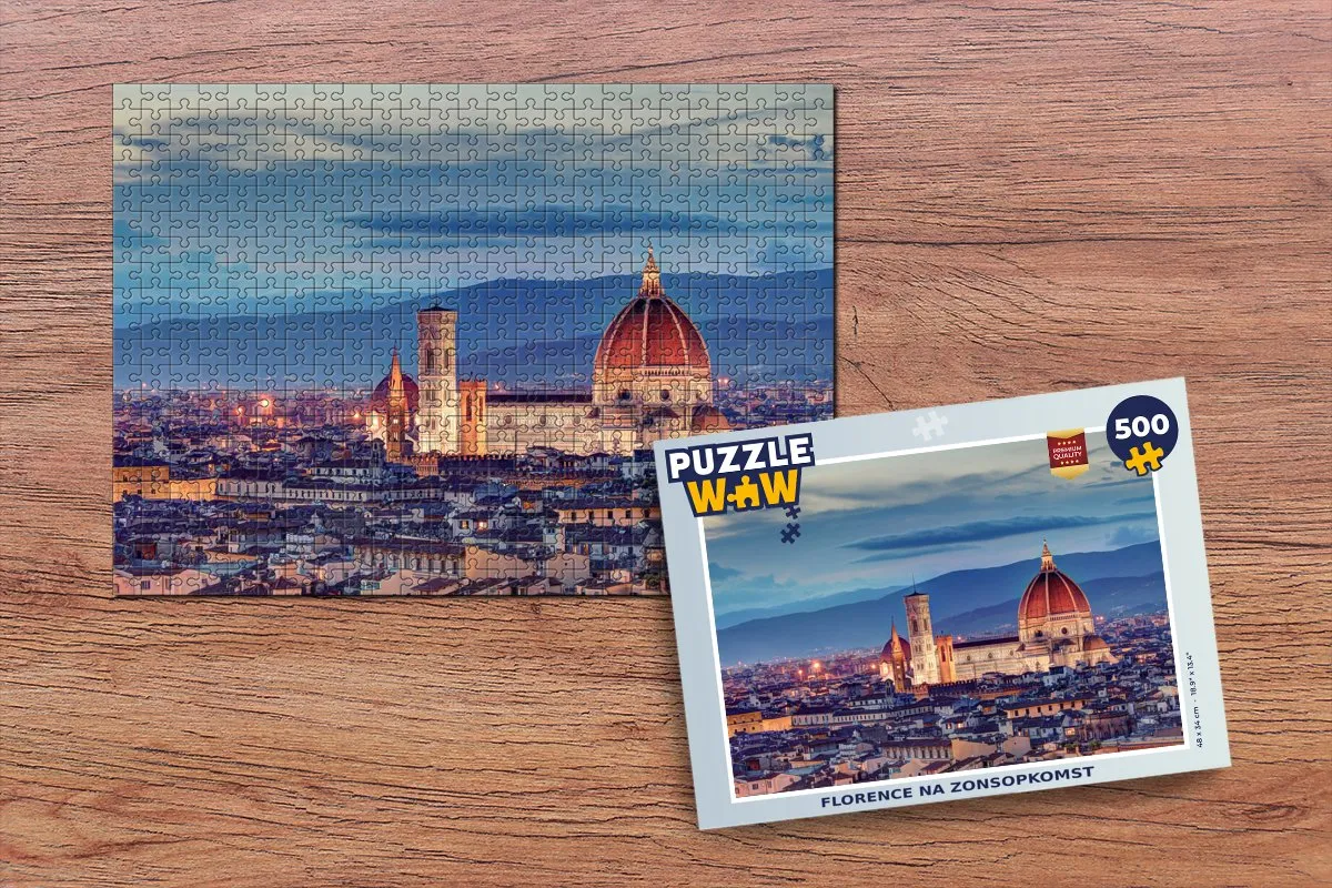PuzzleWow Florence Legpuzzel 500 Stuks - Multicolor