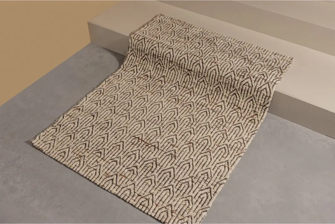 WOOOD Joslin Vloerkleed Wol - 170x240cm Naturel - afbeelding 4 van 6