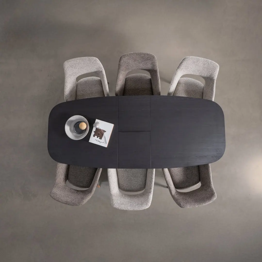 WOOOD Arros Eettafel Uitschuifbaar 180/220cm Zwart - afbeelding 4 van 6