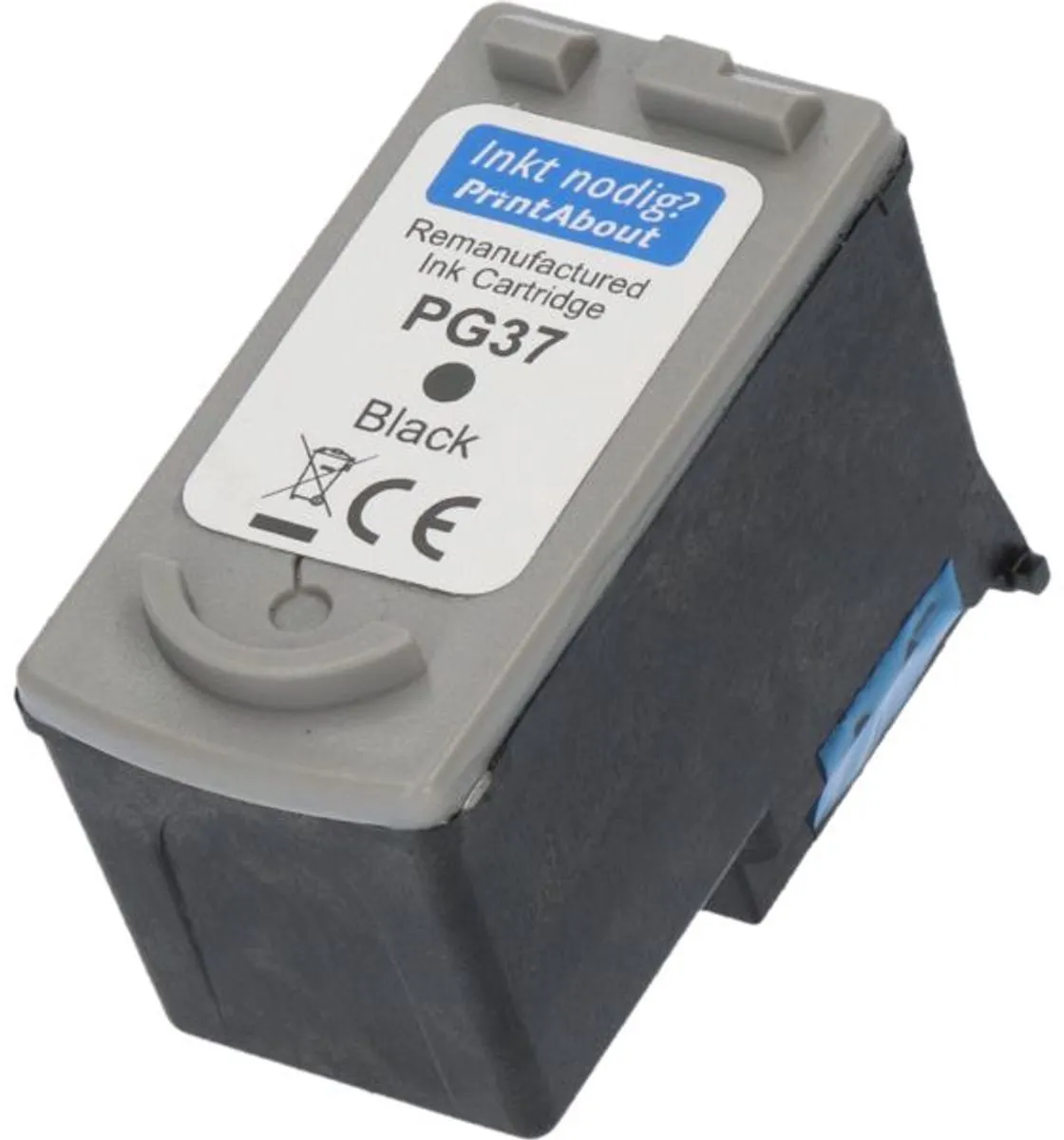 PrintAbout PG-37 Inktcartridge - Zwart - 13ml - o.a. Canon PIXMA