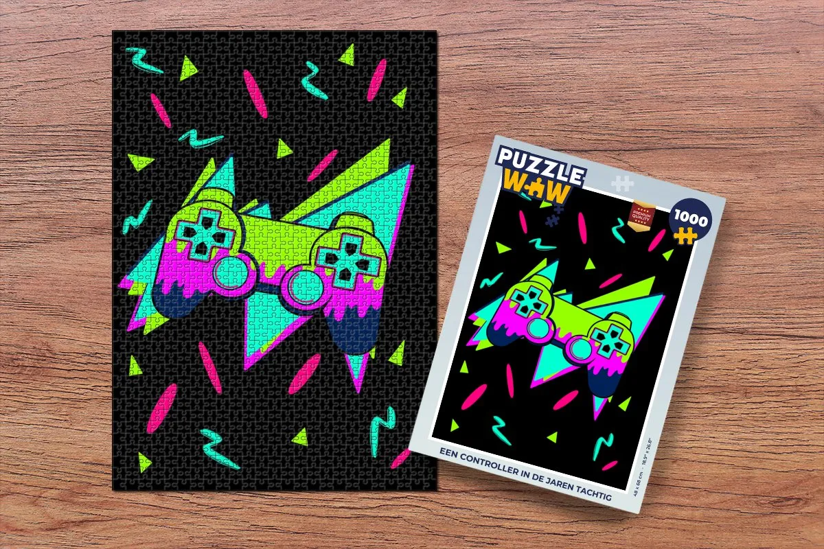 PuzzleWow Controller Legpuzzel 1000 Stuks - Multicolor