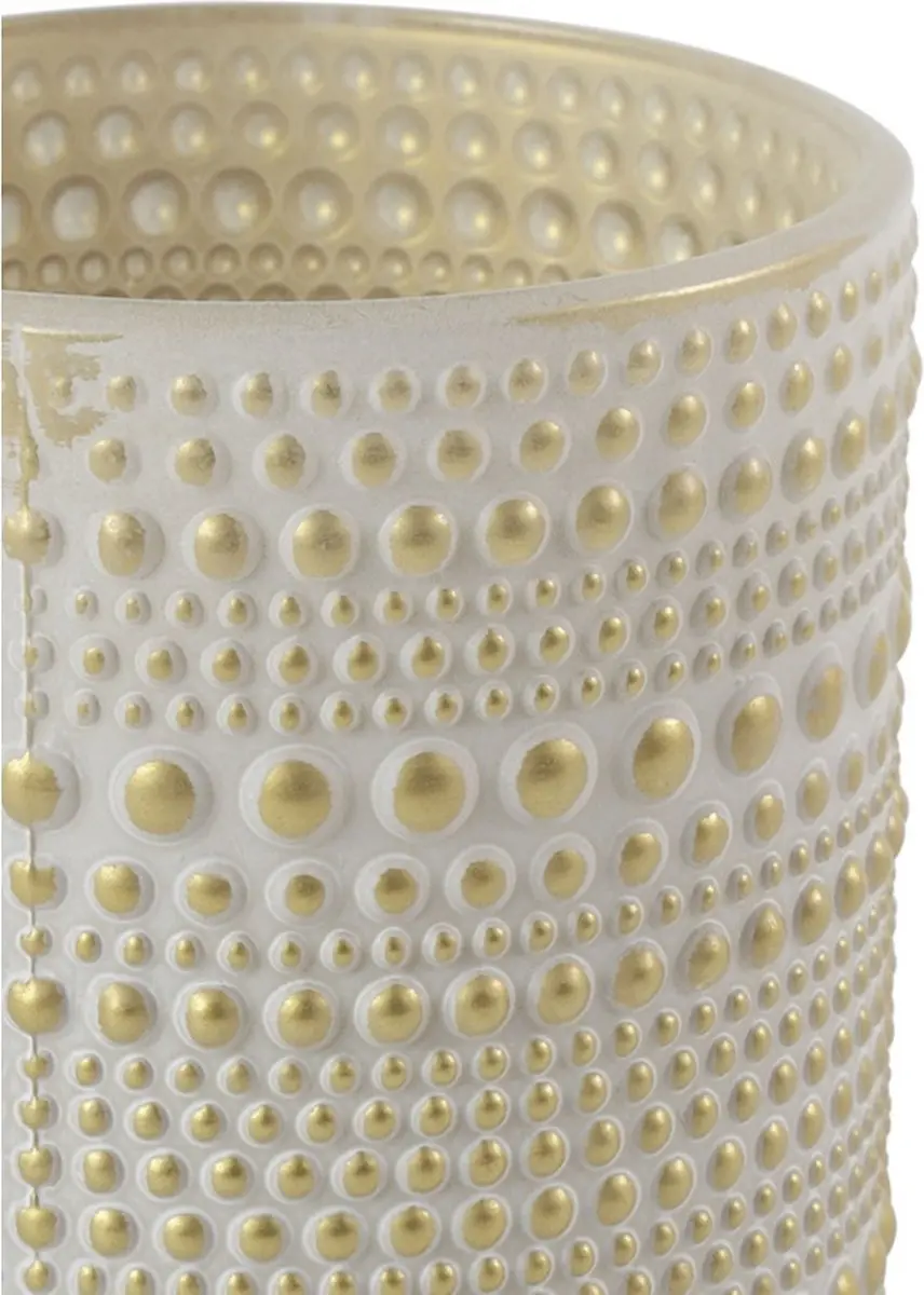 Countryfield Theelichthouder Nelle M Crème/Goud - 24 Stuks - afbeelding 3 van 5