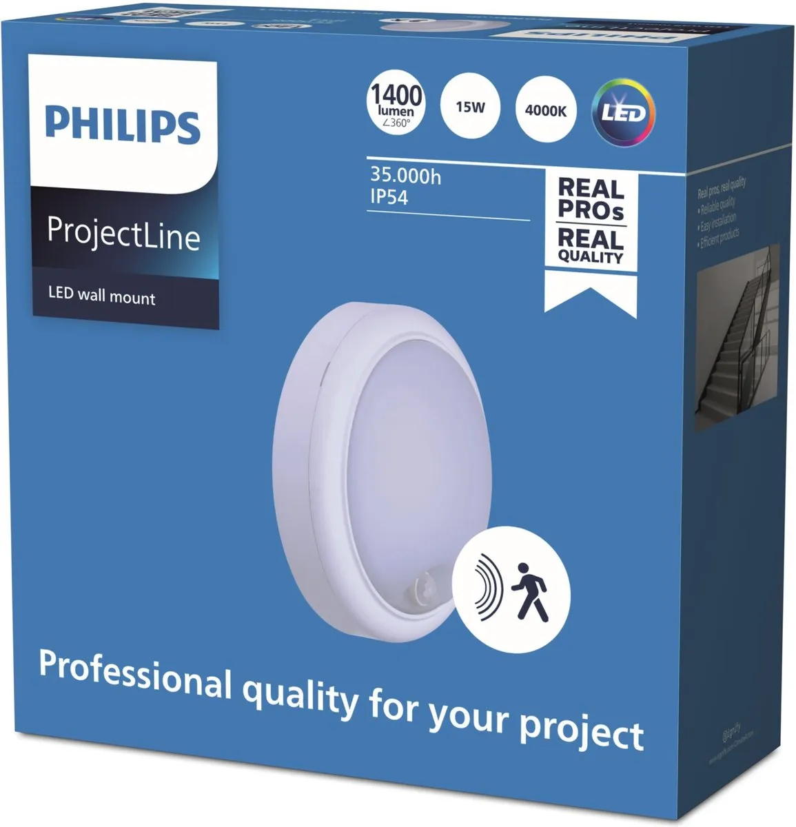 Philips ProjectLine Wandlamp 15W IP54 - 4000K - Wit