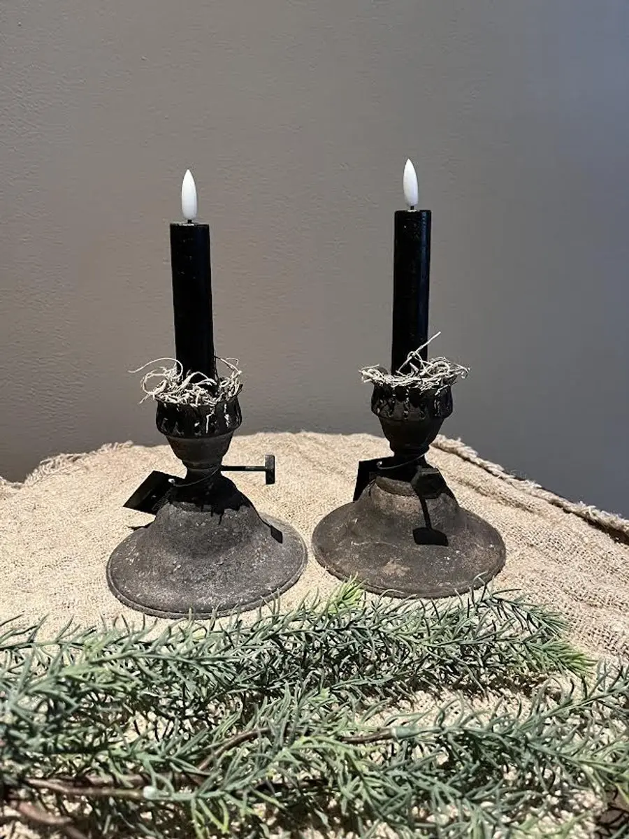 Kandelaar authentiek- stoer sober- sfeer- woondecoratie- cadeau