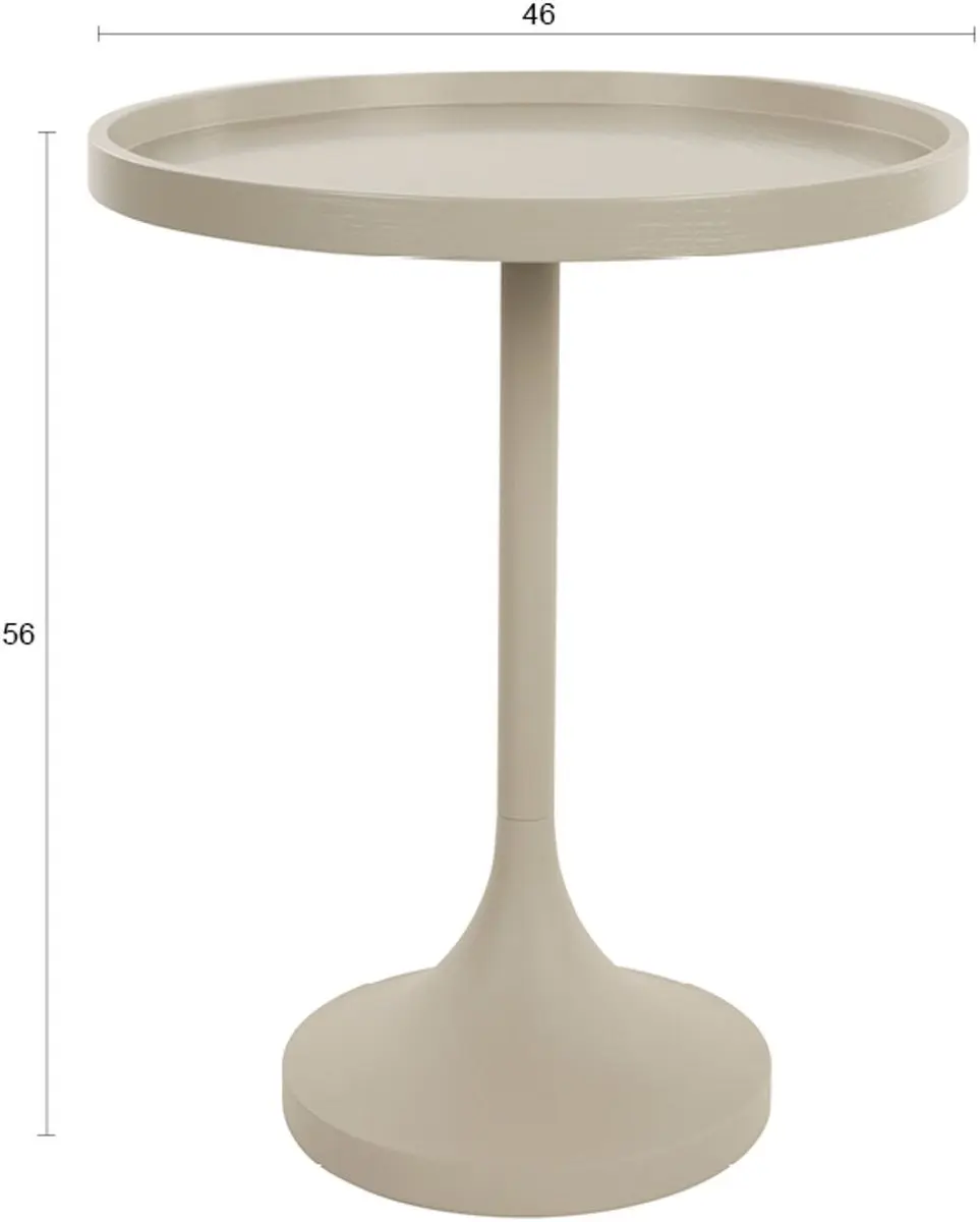 Zuiver Jason Bijzettafel 46cm Beige - afbeelding 5 van 6