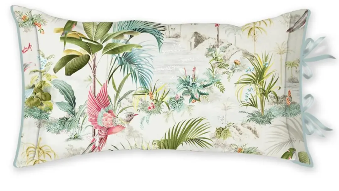 Pip Studio Palm Scenes Sierkussen White 35 x 60