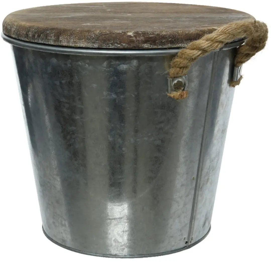 Kaemingk Citronella kaars zink pot 25 cm x 23 cm