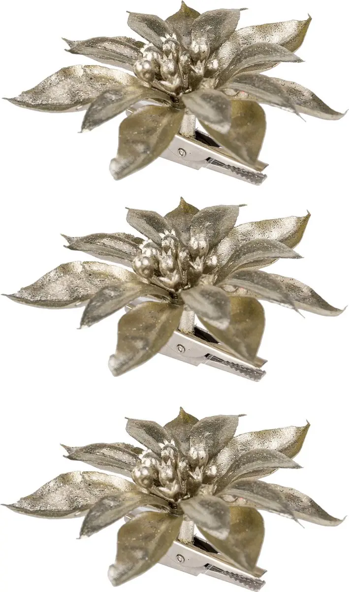 Cosy & Trendy kerstster champagne glitter