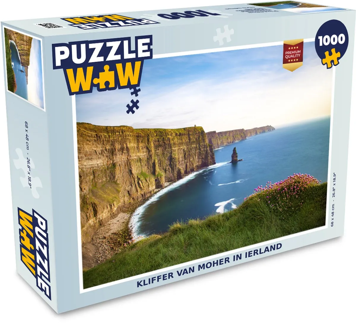 PuzzleWow Legpuzzel Kliffer van Moher Ierland 1000 Stuks
