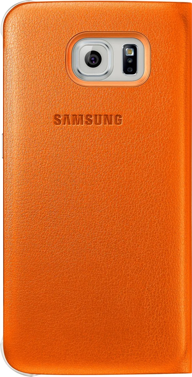 Samsung S View Cover PU Leder EF-CG920POEGWW - Oranje