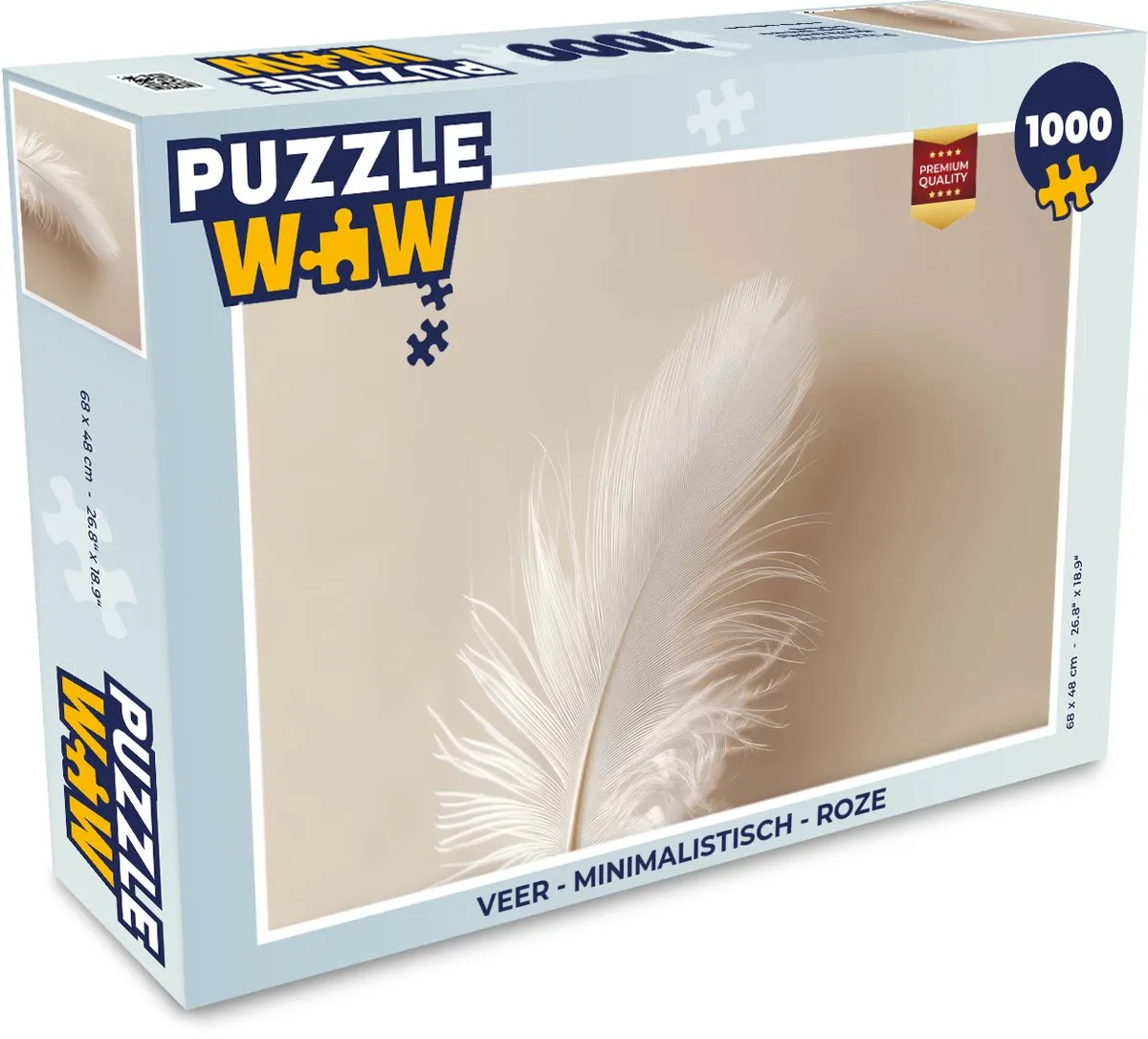 PuzzleWow Minimalistisch Legpuzzel 1000 Stuks