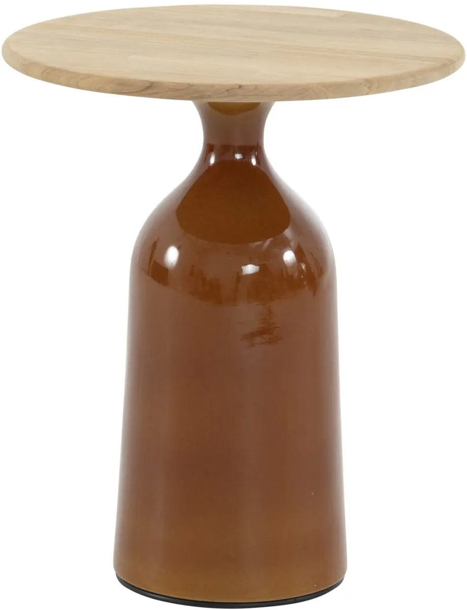 June lounge tuintafel hoogglans keramiek caramel 45xH55 cm 4 Seasons Outdoor