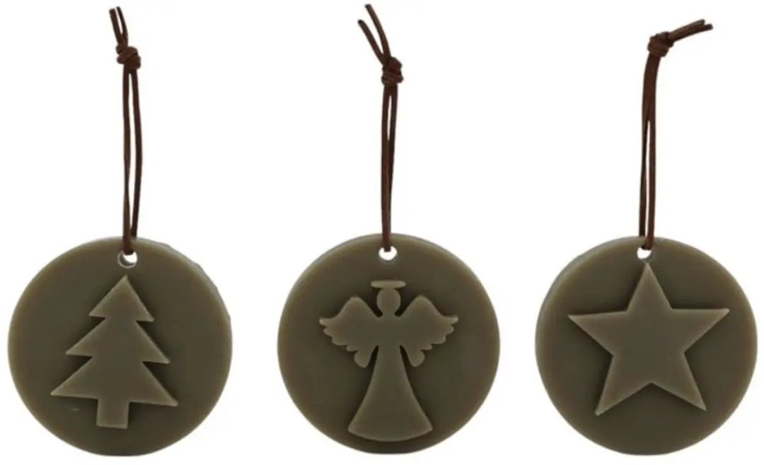 Home Society Geurende wax Ornamenten Christmas Taupe
