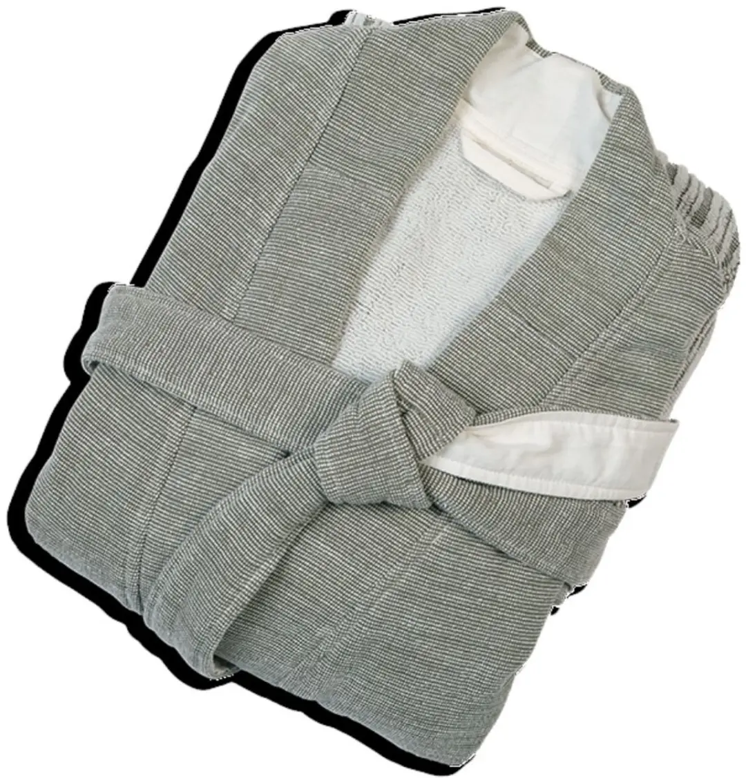 Kayori Meguro Badjas - Unisex - Biologisch Katoen - Groen - S - Lang
