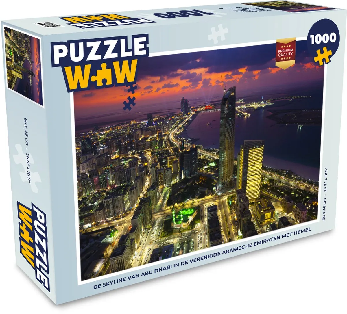PuzzleWow Arabisch Emiraat Puzzel 1000 Stuks - Multicolor