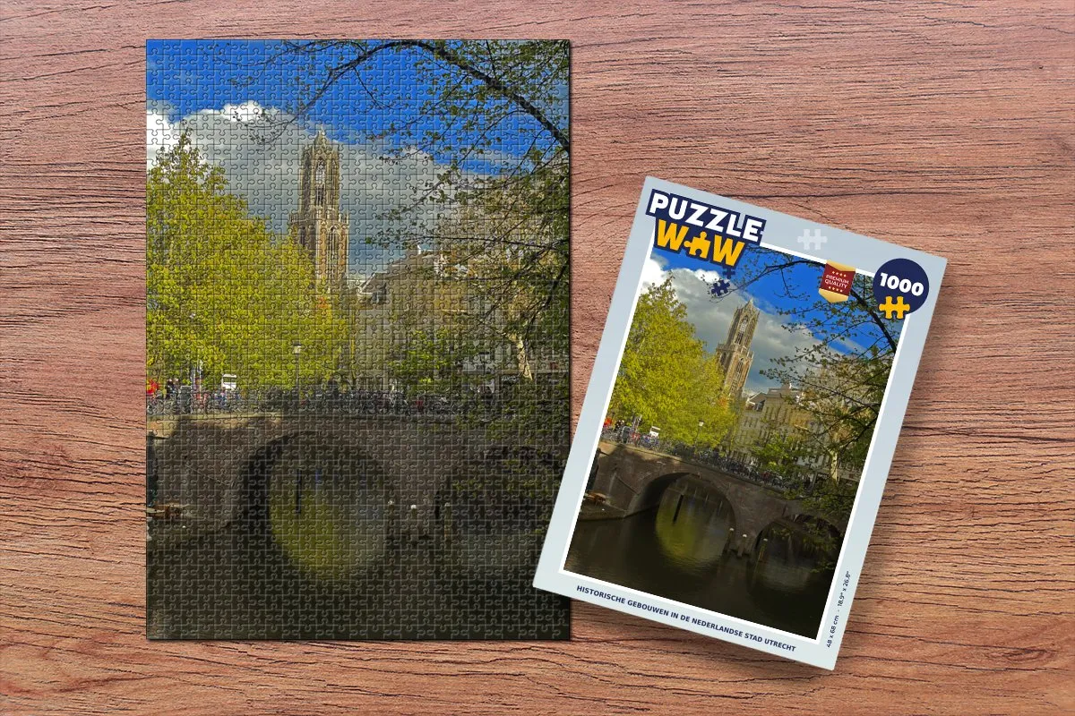 PuzzleWow Legpuzzel Utrecht 1000 Stuks - Multicolor