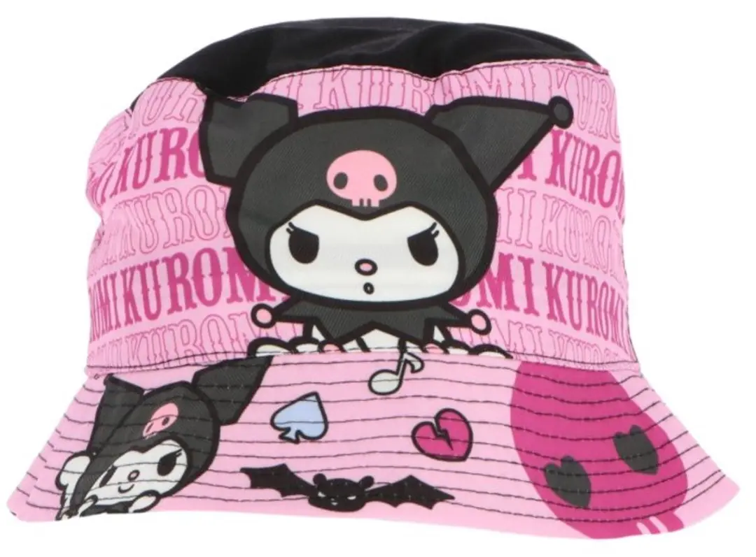 Hello Kitty Kuromi Strandset - Strandlaken & Vissershoedje - afbeelding 3 van 3