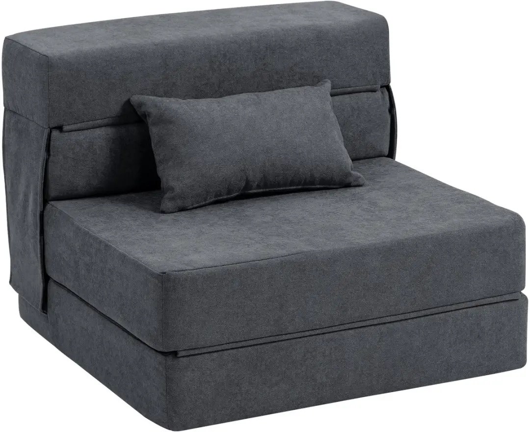 ECTEATOY® Opvouwbare Slaapfauteuil 3-in-1- 1-Persoons Vloerbank & Slaapbank