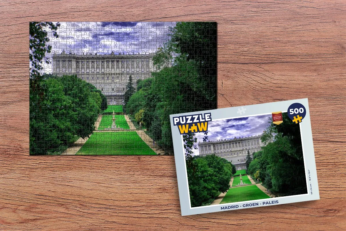 PuzzleWow Madrid Legpuzzel 500 Stuks - Multicolor