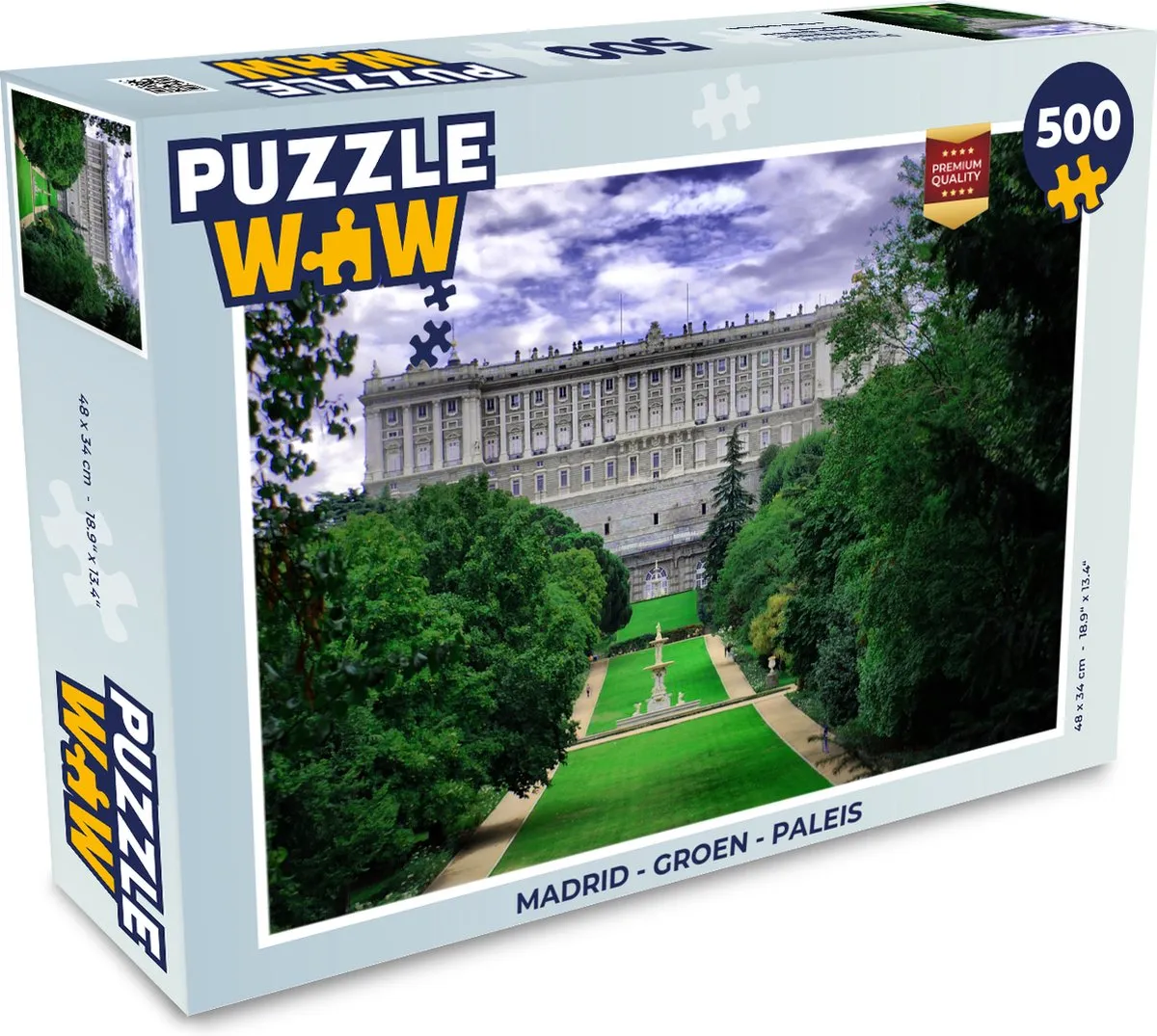 PuzzleWow Madrid Legpuzzel 500 Stuks