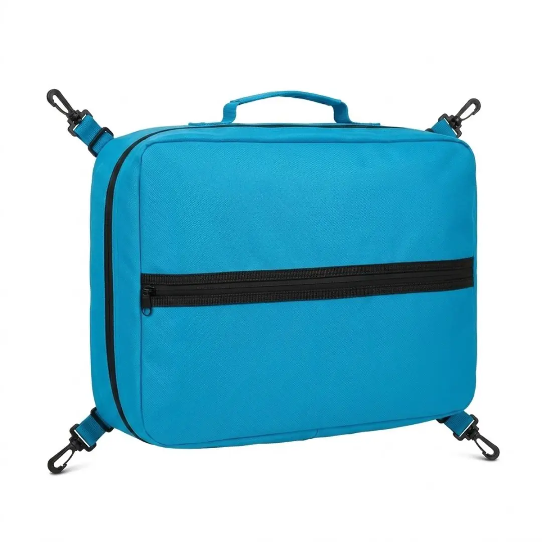 Blauwe tas voor op SUP board draagtas unisex met handvat ritssluiting opberg tas